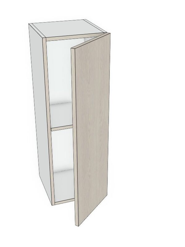 12x27 - Premium Slab, Soft Touch, Wall Cabinet -1 Door - Modern Frameless, Soft-Close, Assembled Kitchen Cabinet