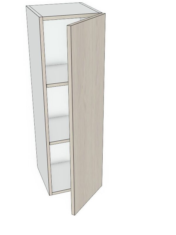 12x42- Premium Slab, Soft Touch, Wall Cabinet -1 Door - Modern Frameless, Soft-Close, Assembled Kitchen Cabinet