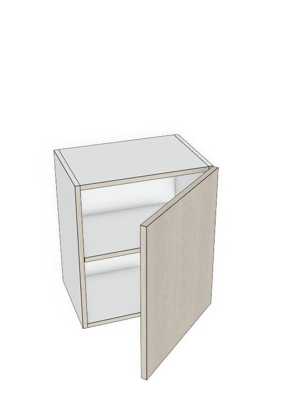 18x21 - Premium Slab, Soft Touch, Wall Cabinet -1 Door - Modern Frameless, Soft-Close, Assembled Kitchen Cabinet