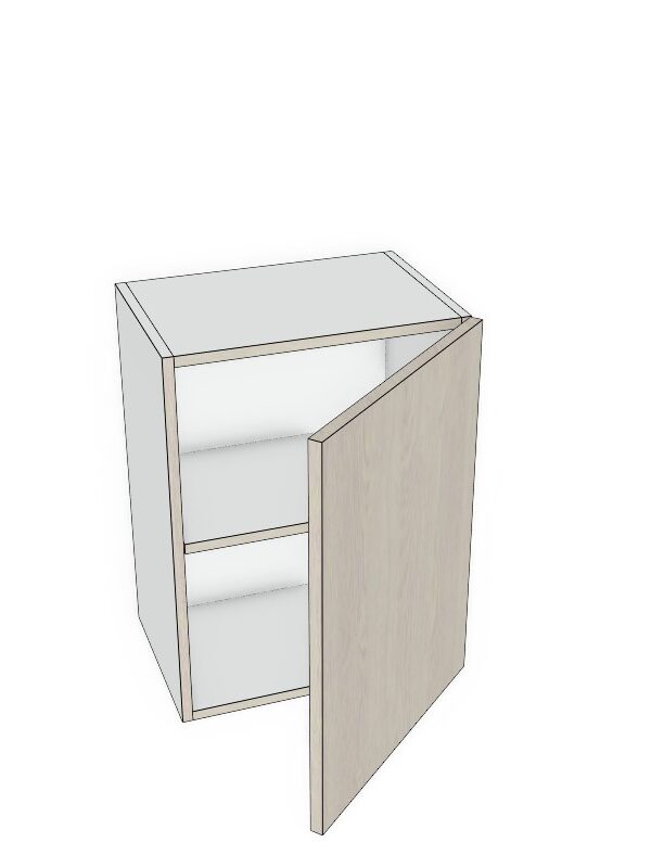 18x24 - Premium Slab, Soft Touch, Wall Cabinet -1 Door - Modern Frameless, Soft-Close, Assembled Kitchen Cabinet