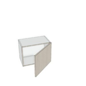 21x15 -Premium Slab, Soft Touch, Wall Cabinet- 1 Door - -Modern Frameless, Soft-Close, Assembled Kitchen Cabinet
