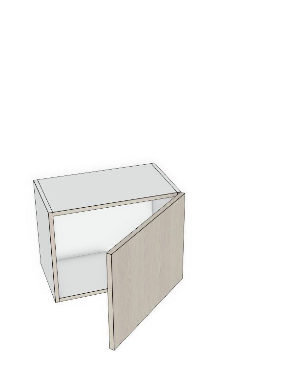 21x15 -Premium Slab, Soft Touch, Wall Cabinet- 1 Door - -Modern Frameless, Soft-Close, Assembled Kitchen Cabinet