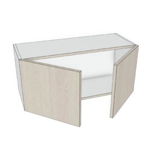 33x12 - Premium Slab, Soft Touch, Wall Cabinet -2 Door - Modern Frameless, Soft-Close, Assembled Kitchen Cabinet