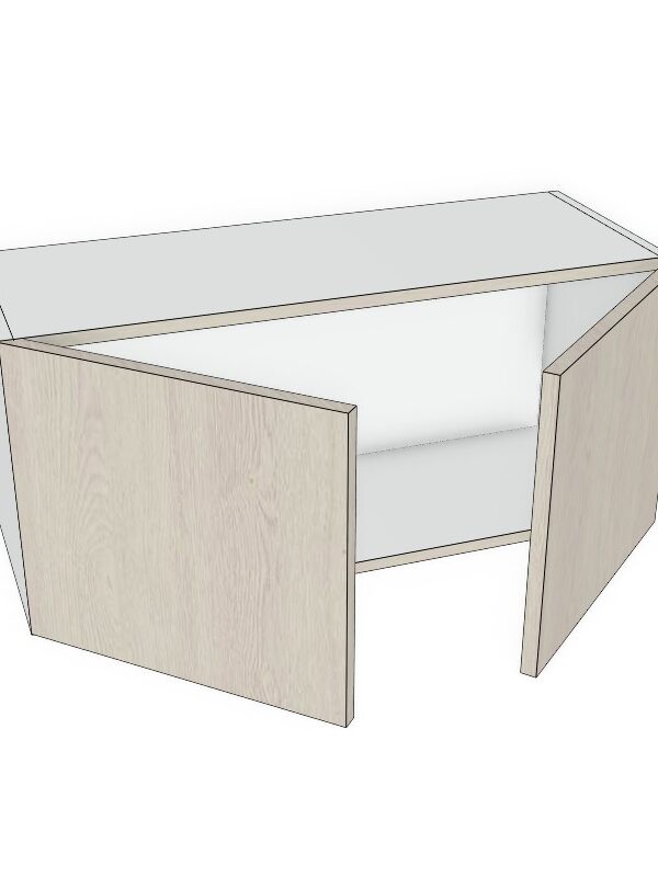 33x12 - Premium Slab, Soft Touch, Wall Cabinet -2 Door - Modern Frameless, Soft-Close, Assembled Kitchen Cabinet