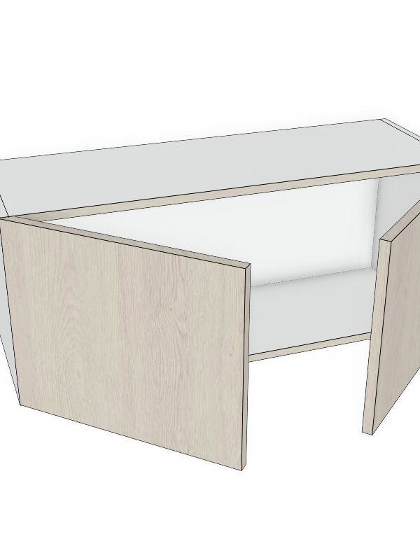 36x12 - Premium Slab, Soft Touch, Wall Cabinet -2 Door - Modern Frameless, Soft-Close, Assembled Kitchen Cabinet