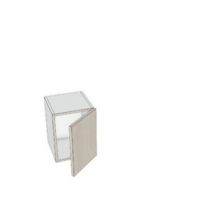 12x15 -Premium Slab, Soft Touch, Wall Cabinet- 1 Door - -Modern Frameless, Soft-Close, Assembled Kitchen Cabinet