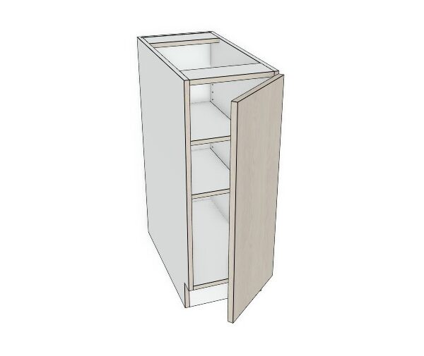 12x34 1/2 - Premium Slab, Soft Touch, Base Full Height Cabinet -1 Door - Modern Frameless, Soft-Close, Assembled Kitchen Cabinet