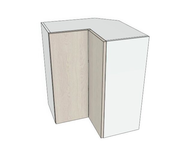 24X30 - Premium Slab, Soft Touch, Wall 90 Degree Corner Cabinet -2 Door - Modern Frameless, Soft-Close, Assembled Kitchen Cabinet