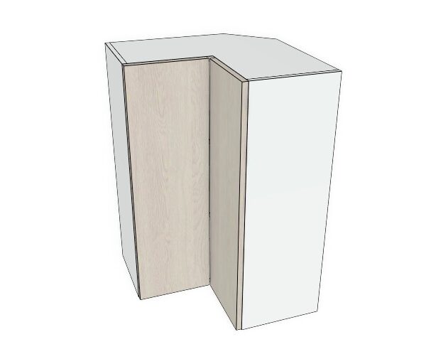 24X36 - Premium Slab, Soft Touch, Wall 90 Degree Corner Cabinet -2 Door - Modern Frameless, Soft-Close, Assembled Kitchen Cabinet