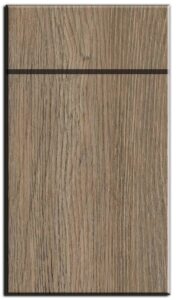 Nordic light oak grain textured matte slab kitchen cabinet door by Entire Cabinetry - custom bright modern style for GTA Ontario Canadian homes