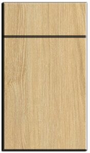 Oak slab kitchen cabinet door Canada – Regal Oak Grain matte slab by Entire Cabinetry