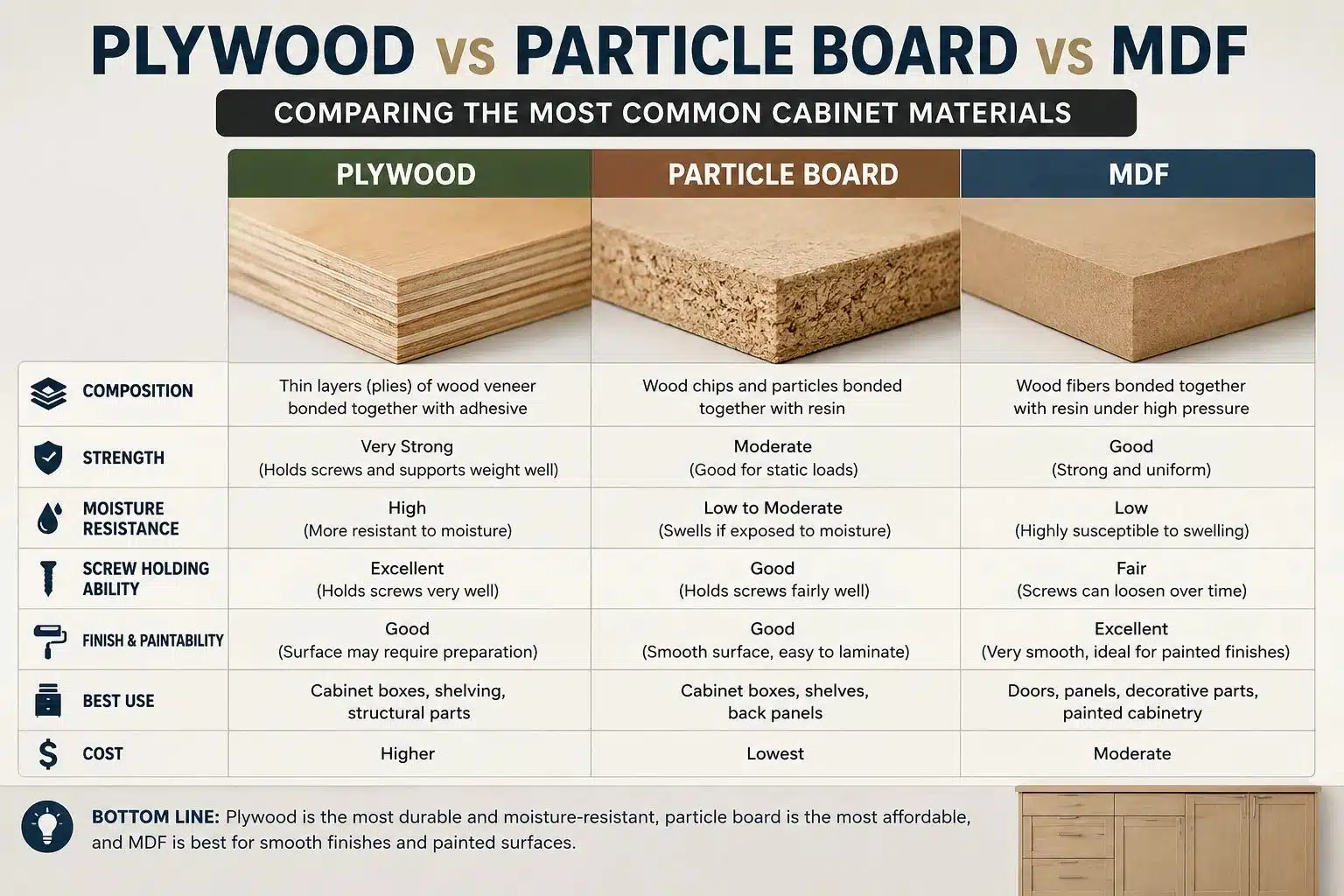 Best Kitchen Cabinet Materials