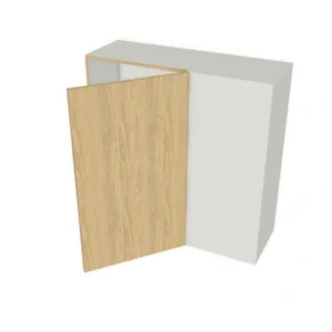 24"x30" Shaker, Alabaster, Blind Corner Wall Cabinet, Kitchen Cabinet