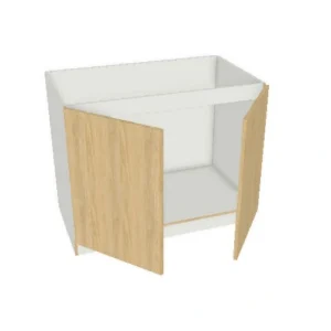 36"x34" Shaker, Alabaster, Sink Base Cabinet - 2 Door- Kitchen Cabinet