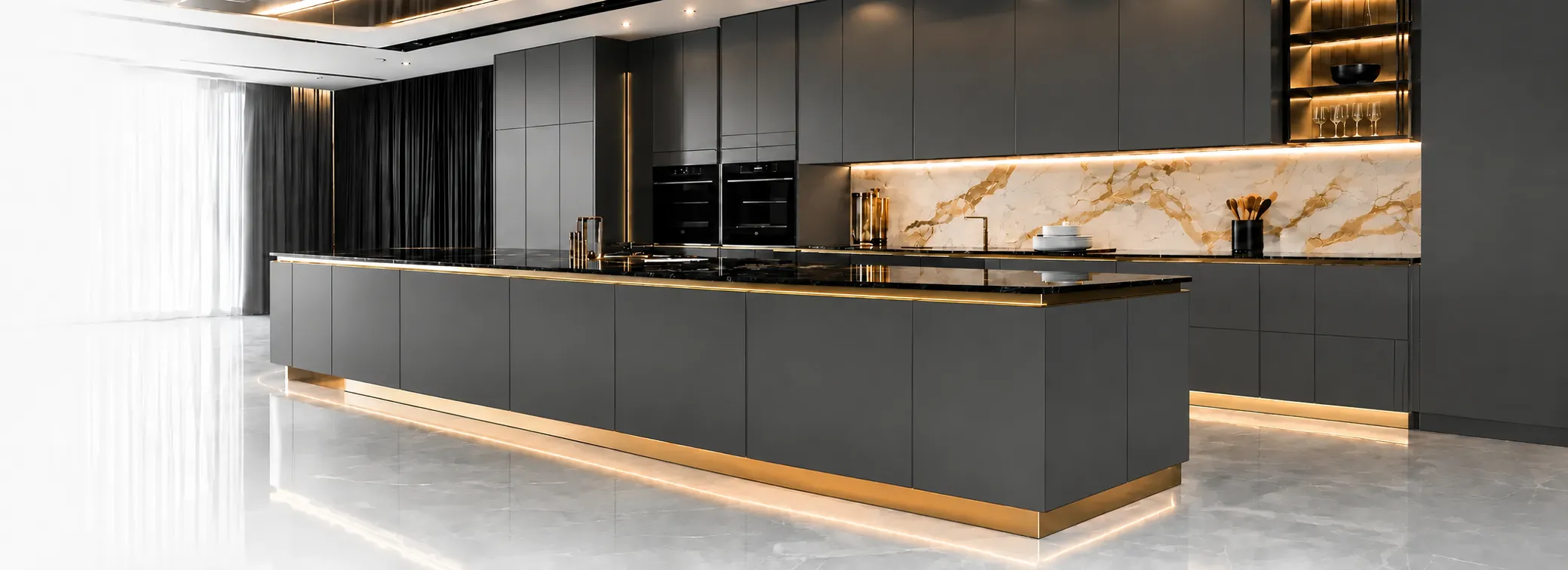 Modern luxury kitchen cabinetry by Entire Cabinetry
