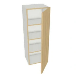15"x48" Shaker, Alabaster, Wall Cabinet - 1 Door - Kitchen Cabinet