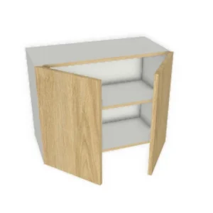 24"x21" Shaker, Alabaster, Wall Cabinet - 2 Door- Kitchen Cabinet