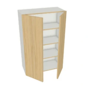 24"x48" Shaker, Alabaster, Wall Cabinet - 2 Door- Kitchen Cabinet