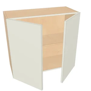 24"x27" Beveled Shaker Wall Cabinet - 2 Door - Simply White | Assembled